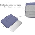 thumbnail image 4 of MOSISO for Macbook Air/Pro 13.3" Laptop Sleeve Briefcase Handbag Multifunctional Polyester Carrying Pouch Zipper Notebook Computer Bag, Lavender Gray, 4 of 5