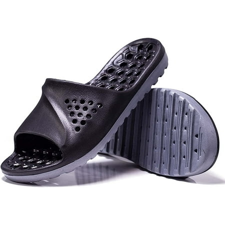

Men s and Women s Lightweight Slide Slippers Hollow Out Massage Sole Shower Slippers Quick Dry Water Shoes for Men and Women