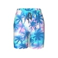 thumbnail image 5 of PAYOHTO Boy Swim Trunks Medium Size 10-12 Teens Boy Beach Board Shorts Palm Tropical Pattern Exotic Quick Dry Bathing Suit Swimwear, 5 of 9