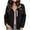 A-Black, variant on Women Fleece Jacket Stand Collar Full Zip Coat with Chest Pocket Warm Winter Outerwear for Outdoor Activity A-Red M