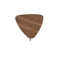 thumbnail image 4 of Hle Coffee Table, 23 Inch Modern Brown Walnut Veneer Top, Chrome Base, 4 of 5