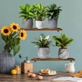 thumbnail image 3 of Flower Pots Wall Decals Wall Stickers Bedroom Living Decor Art Plants Removable murals Peel Stick Green Nursery Home DIY Leaves Kids Leaf Potted Vinyl Classroom Decoration Garden, 3 of 8