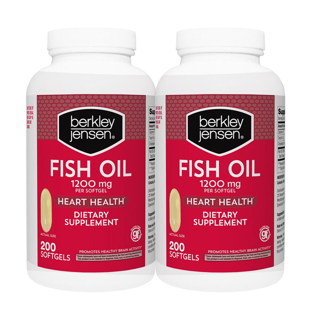 Berkley Jensen 1,200mg Fish Oil Softgels, 2 pk./200 ct.