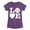 HEATHER PURPLE, variant on - Love Baseball - Youth Girls Fitted Short Sleeve T-Shirt