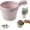 B, variant on Small Fruit Colander and Dual Layer Draining Basket, Fruit Washing Bowl with Strainer — Double-Layer Plastic Drain Bowl, Suitable for Vegetables, Berries, Tomatoes, and Grapes