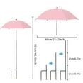 thumbnail image 2 of Umbrellas for Outdoor Plants, Adjustable Garden Shade Umbrella for Potted and Garden Beds, Provide Sun Shade for Courtyard Balcony - 40Ã23.6 Inch(Pink), 2 of 9