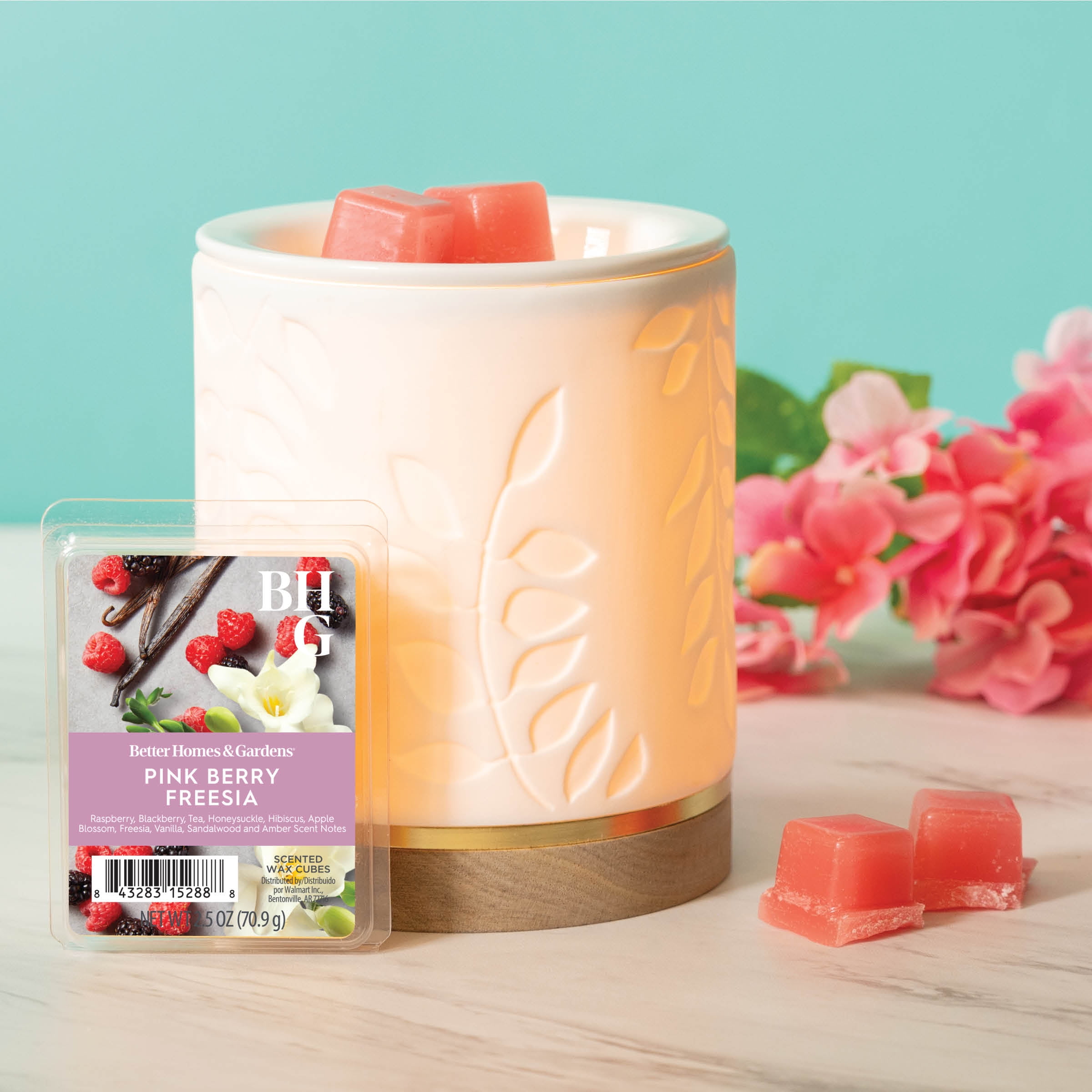 Pink Berry Freesia Scented Wax Melts, Better Homes & Gardens, 2.5 oz (1-Pack)
