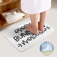 thumbnail image 3 of Bathroom Rugs Set 2 Pieces, Every Bunny Welcome Bathroom Set - Quick Drying Bath Mat And U-Shaped Toilet Rug, Water Absorbent Bath Carpet For Bedroom Floor Living Room, Machine Washable, 3 of 6