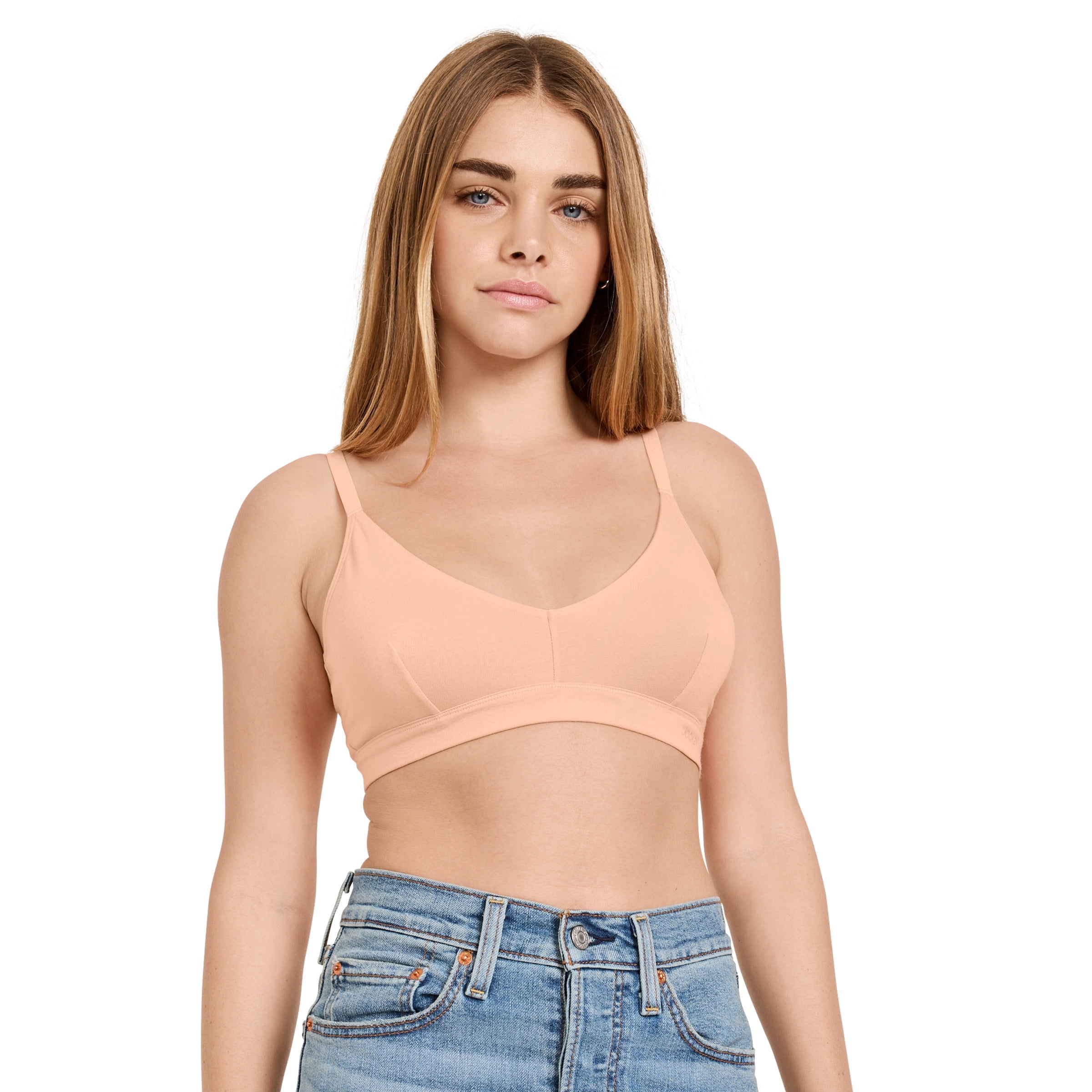 Jockey Soutien-Gorge Léger Triangle Extensible en Coton Biologique pour Femmes
