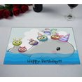 thumbnail image 2 of PKQWTM Birthday Card Cute Cartoon Whale Five Owls Rainbow Kitchen Dining Table Mats Placemats Size 12x18 Inches, Set of 2 Pieces, 2 of 2