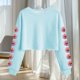 thumbnail image 4 of Camisetas de Manga Larga de las Mujeres Moda Impresa Suelta Casual Cuello Redondo Suéter Deportivo Top Se Ajusta Fiel Al Tamaño, 4 of 5