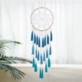 thumbnail image 1 of Artilady Atrapasueños De Macramé Para Dormitorio – Atrapasueños Hechos A Mano Con Borlas Para Colgar En La Pared, Decoración Del Hogar Con Adorno De Plumas De Borla, Regalo De Bendición Artesanal (Azu, 1 of 5