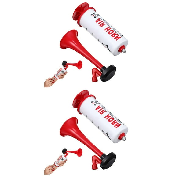 FRCOLOR 2pcs Handheld Air Horn Portable Air Horn Loud Noise Maker for Boat Car Sports Events
