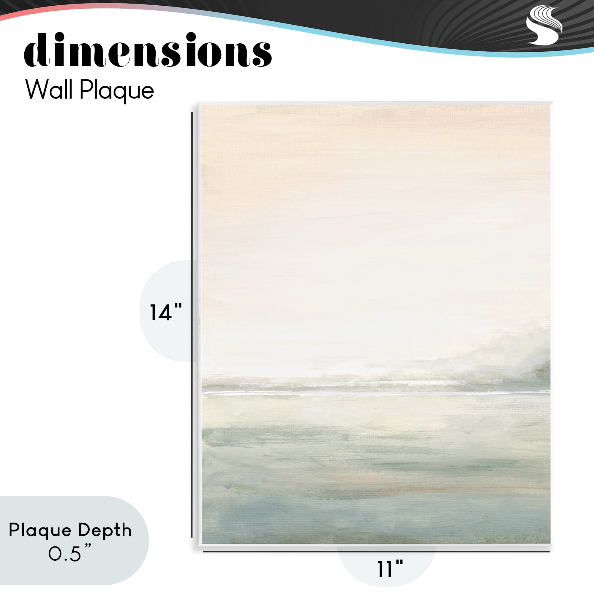Stupell Industries Light Fog Atmosphere Wall Plaque Art, design by Patricia Pinto
