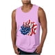 thumbnail image 1 of Tanques para Hombre para el Verano Solto Chaleco Impresión Deportivo Cuello Redondo, Casual, 1 of 3