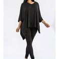 thumbnail image 3 of Plus Size Asymmetrical Hem Top and Pants Set, 3 of 7