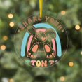thumbnail image 3 of CafePress - Shake Your Cotton Tail - Acrylic Circle Christmas Ornament, 3 of 4