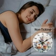 thumbnail image 4 of 1pc Printed Wall Clock for Home Living Room Bedroom Decoration Flat Round Afternoon Tea 300mm, 4 of 9