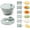 Green, variant on 5-Blade Salad Spinner, Mandoline Vegetable Slicer and Juicer.304 stainless steel blades for slicing, shredding and crinkle cuts, with lettuce dryer basket, egg separator and food holder