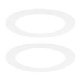 thumbnail image 1 of Uxcell 2-Pack Anillos Goof para Luces Empotradas de 5", 4.5" ID 6.3" OD Anillo de Recorte de Plástico Duradero Montaje al Ras Blanco, 1 of 6