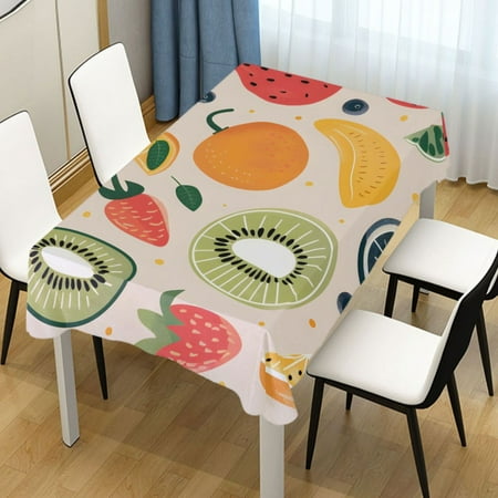 

ALAZA Strawberry Fruit Rectangle Tablecloth Tablecover Dinning Table Cloth 60 x60