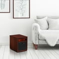 Powerheat Electric Quartz Infrared Heater with Safer Plug, Dark Cherry