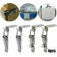 thumbnail image 2 of Luckyn 8 Pcs Spring Loaded Toggle Catch Latch Set,90° Stainless Steel Spring Loaded Draw Toggle Latch Clamp Clip Set, 2 of 9