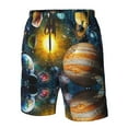 thumbnail image 5 of Kll Space Planet Men'S Casual Summer Beach Shorts Hawaiian Shorts With Pockets-Small, 5 of 9