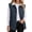 Navy, variant on Otntypg Womens Quilted Collared Puffer Vest with Pockets Lightweight Casual Fall Winter Thick Warm Snap Button Down Full Zip up Outerwear Jackets