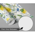 thumbnail image 6 of S4Sassy Self Adhesive Wallpaper, Fruit Tile Print Wallpaper, White Removable Diy Vinyl Tile Pattern Wall Covering, Plain Peel And Stick Contact Paper For Entryway Wall, Kitchen Backsplash(25"X60"), 6 of 9
