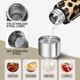 thumbnail image 3 of 20 Oz Leopard Print Pattern Coffee Tumbler Double Wall Insulated Stainless Steel Water Bottle | Metal Reusable Thermoses Flask with Cup Cap | Leak & Sweat Proof with Anti-Dust Lid, 3 of 7