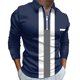 thumbnail image 1 of Playeras Básicas Para Hombre, Camiseta Informal De Otoño Con Estampado De Colores Y Cuello Vuelto, Camiseta De Manga Larga, 1 of 8