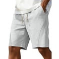 thumbnail image 3 of Bxsruta Men's Lightweight Drawstring Athletic Shorts Nylon Spandex Blend with Pockets for Casual Wear and Workout, 3 of 7