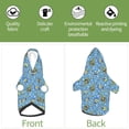thumbnail image 5 of JUNZAN Blue paisley pattern Dog Hoodie Puppy Sweater Sweatshirt,Cold Weather Coat Pet Clothes for Dog Cat-Medium, 5 of 6