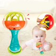 thumbnail image 3 of U-KISS 1pcs Rocking Hammer Hand Holding Bell Baby Soft Rubber Teether Rattle Rod, 3 of 8