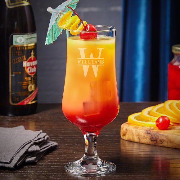 Hurricane Drinking Glass