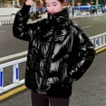 thumbnail image 5 of Chaquetas para mujer Prendas de abrigo Abrigo con cremallera de invierno de imitación Chaquetas largas y sólidas Abrigos de bolsillo Odeerbi ODB-3, 5 of 5