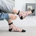 thumbnail image 2 of Fuzoiu Strawberry And Cheery Print Adult Socks, Crew Moisture-wicking Socks, Unisex Cushion Crew Socks,Casual Sports Ankle Socks, 2 of 7