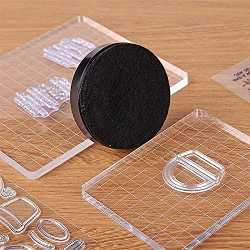 Outil Estampage Pour Scrapbooking - Pression Uniforme Pour Tampons En Caoutchouc - Noir