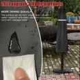 thumbnail image 4 of Funda de sombrilla vertical, funda de sombrilla impermeable de 2 m, anti-UV, anti-viento 210D Oxford Funda protectora de tela para sombrilla con cremallera impermeable (140 x 25 x 30 cm), 4 of 5