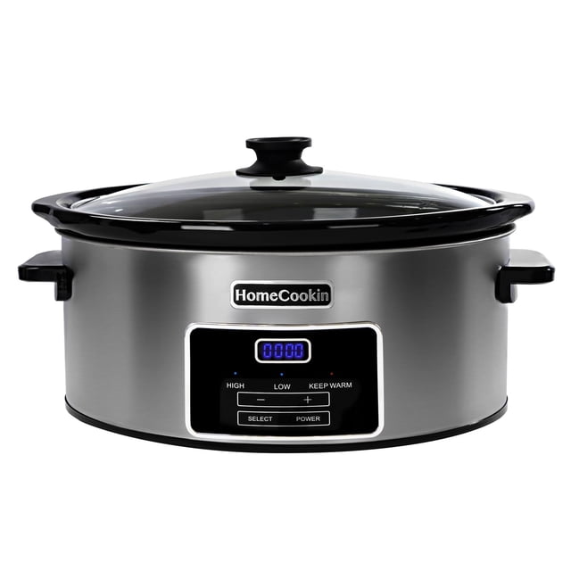 Olla de cocción lenta HOMECOOKIN de 8 litros, digital, programable con temporizador
