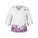 thumbnail image 4 of Fiudx Ofertas Flash Del Día Solo En Línea Blusa de Manga 3/4 con Estampado de Moda para Mujer, Camiseta con Cuello En V, Tops Informales para El Día de La Independencia, 4 of 4