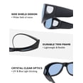 thumbnail image 6 of TINHAO Photochromic Polarized Fit Over Sunglasses UV400 Blue Light Blocking Over Prescription Glasses for Men Women Lightweight TR90 Wraparound Driving Fishing Cycling Eyewear - 4 Colors, 6 of 7