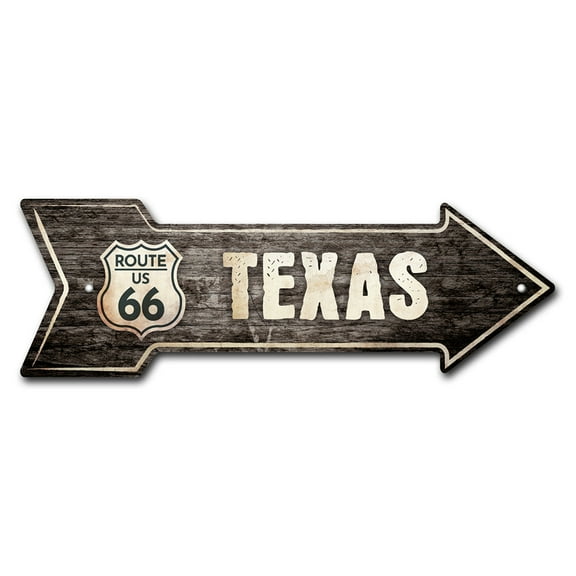 SignMission P-ARROW-999579 18 in. Texas 66 2 Arrow Sign