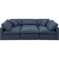 thumbnail image 3 of Meridian Furniture Indulge 164" Fabric U-Shaped Modular Sectional in Navy, 3 of 8