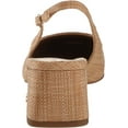 thumbnail image 3 of Sam Edelman Terra Buff Tan Slingback Strap Squared Toe Block Heeled Pumps (Buff Tan, 5), 3 of 6