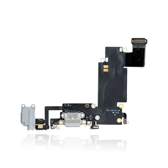 Replacement Charging Port Flex Cable Compatible For iPhone 6S Plus (Premium) (Silver)
