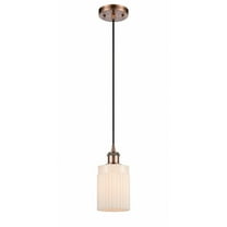Innovations 516-1P-AC-G341 Hadley 1 Light Mini Pendant part of the Ballston Collection, Antique Copper