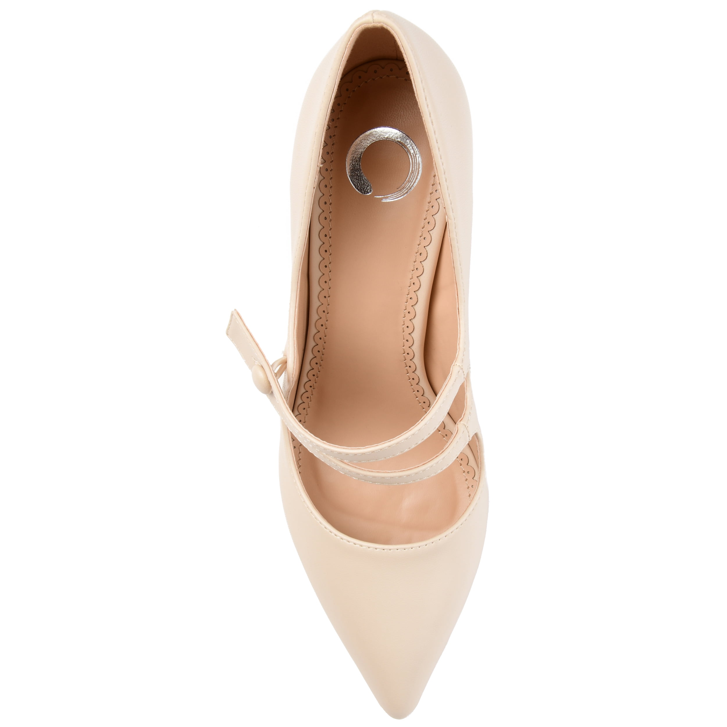 Journee Womens Sidney Pointed Toe Mid Heel Pumps