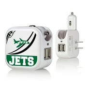 New York Jets 2-in-1 Pastime Design USB Charger